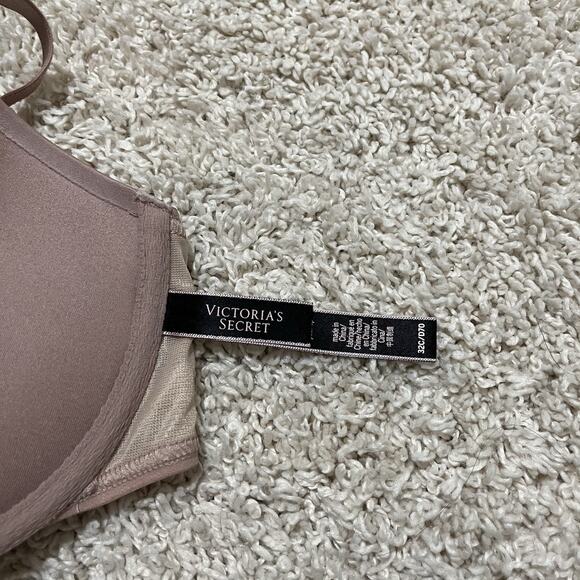 Victoria's Secret Size 32C Pink Front Closure Racerback Underwire Push Up Bra - Picture 5 of 6